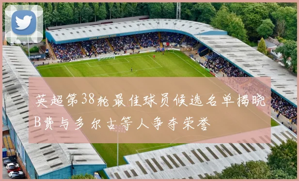 英超第38轮最佳球员候选名单揭晓B费与多尔古等人争夺荣誉
